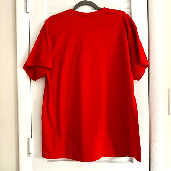 Don't Stop Believin' Santa Vintage Look Graphic T-shirt Unisex Size XL - Picture 5 of 5